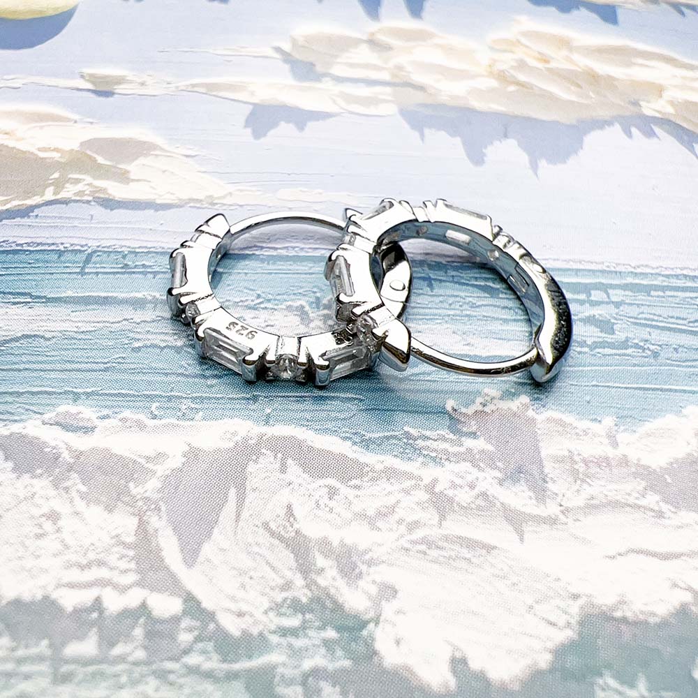 Wheel of my life Hoop earrings Sterling Silver