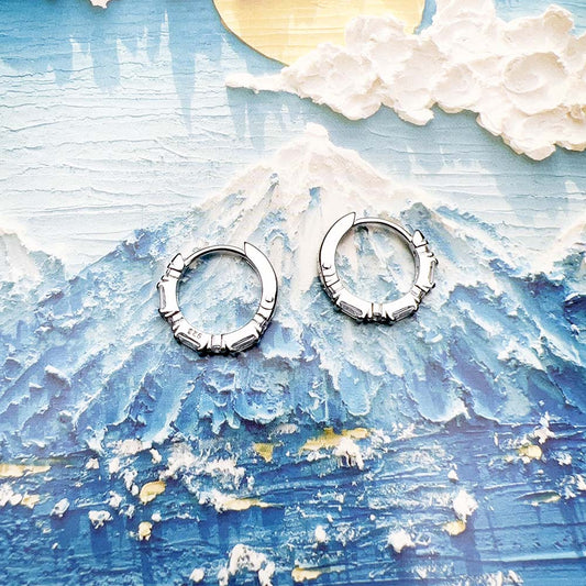 Wheel of my life Hoop earrings Sterling Silver