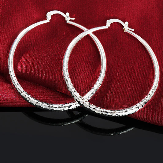 Sterling Silver Hoops Earrings