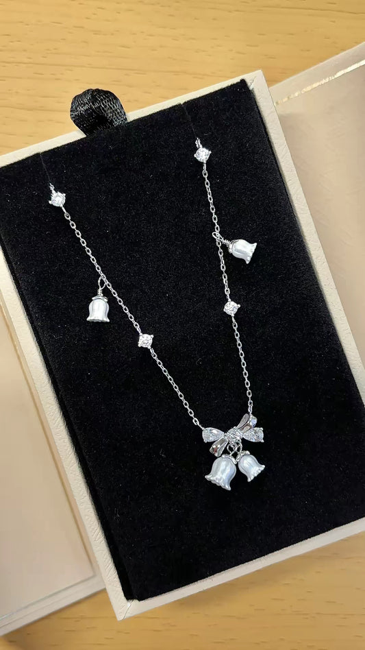 Bell owner Sterling Silver 925 Necklace with Lab certificate