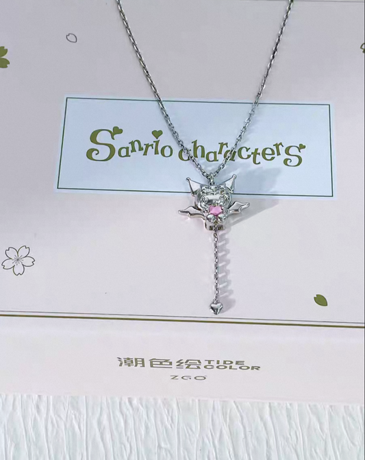 Sanrio Kuromi Sterling Silver 925 Necklace with exclusive Gift Packing