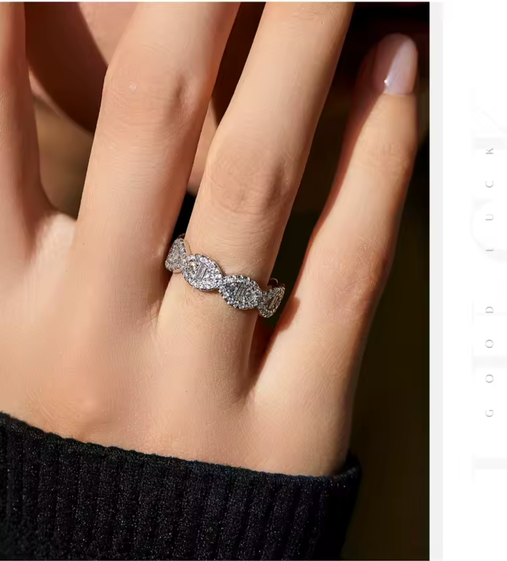 Infinity Sterling Silver Cubic Zircon Ring