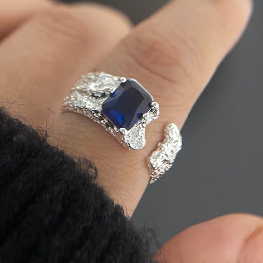 Bumpy Road Blues Sterling Silver 925 Ring