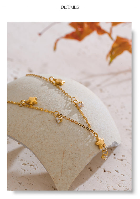 Star Shine Necklace 18k Gold Filled