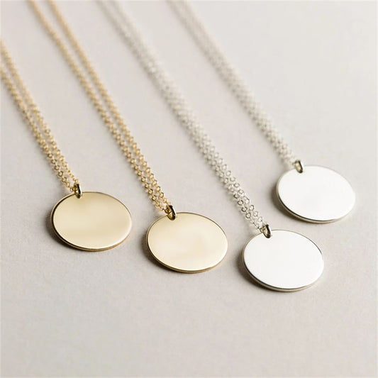 Minimalist Trendy Sterling Silver and 18k Gold filled Necklace
