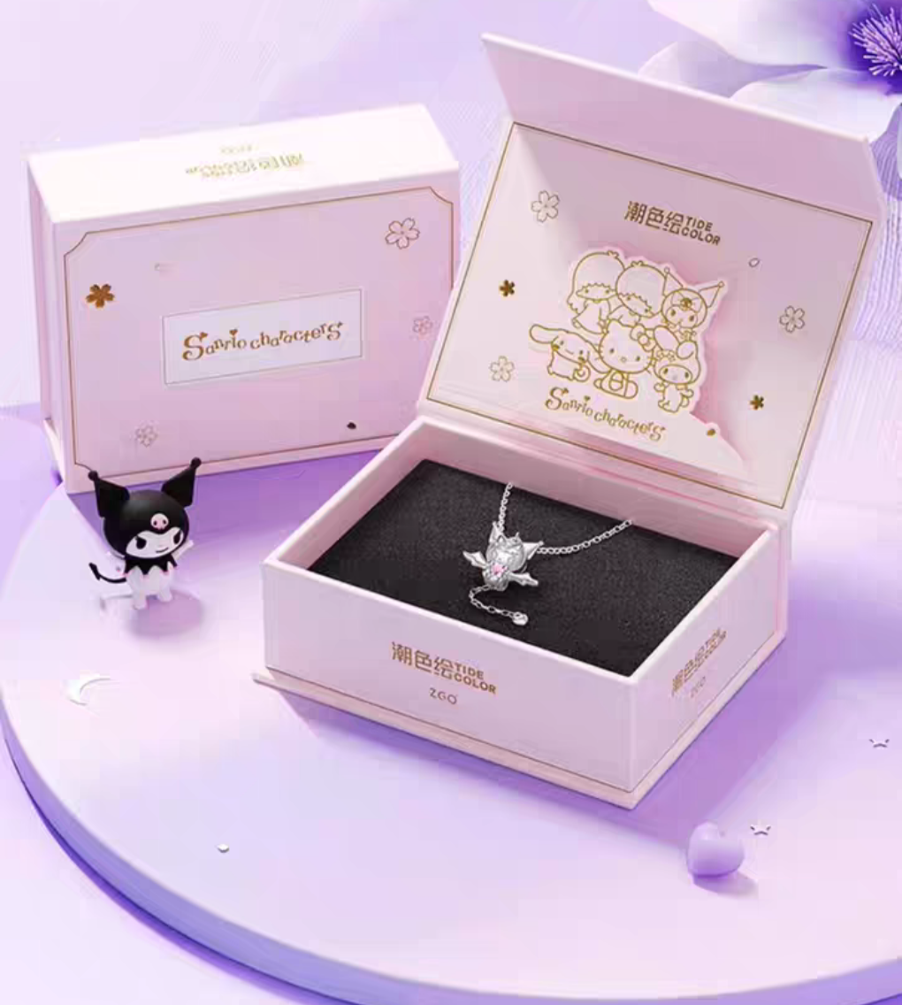 Sanrio Kuromi Sterling Silver 925 Necklace with exclusive Gift Packing