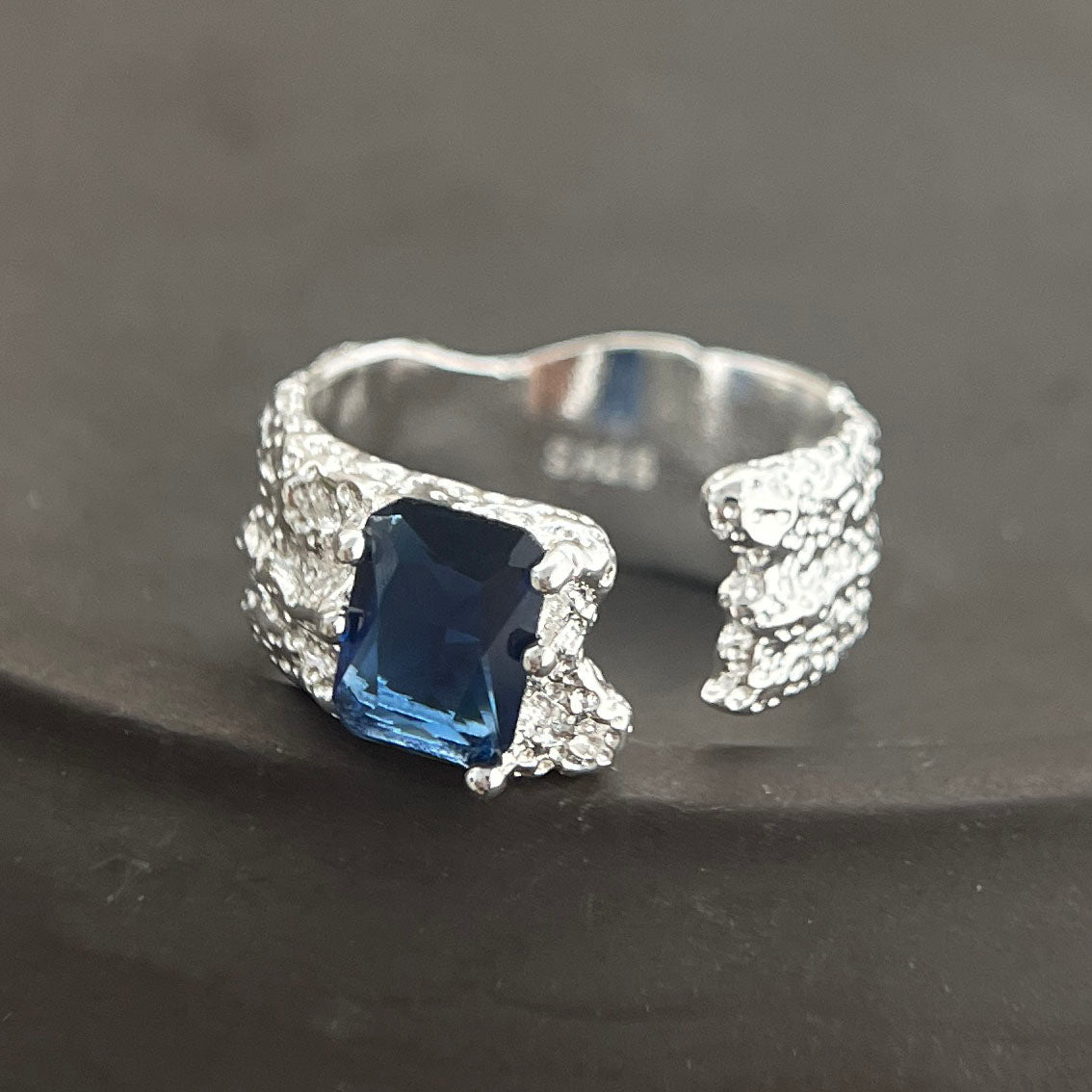 Bumpy Road Blues Sterling Silver 925 Ring