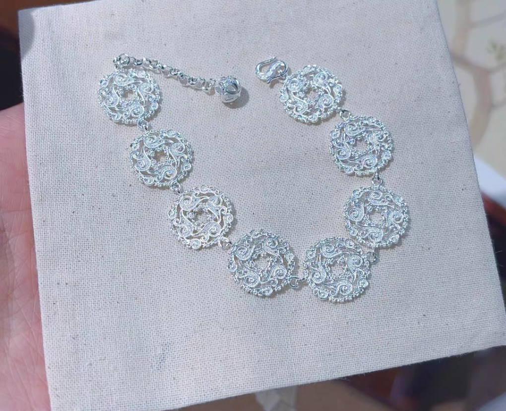 Promised myself 999 Silver Bracelet with lab Certificate