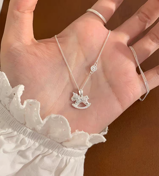 Unicorn Ride Sterling Silver 925 Necklace