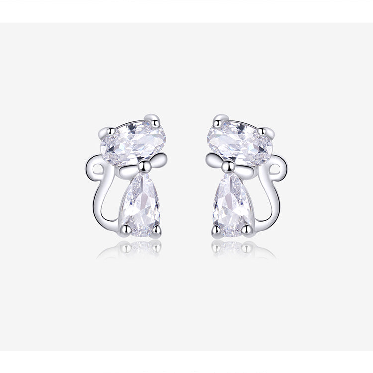 Kittens Mittens Sterling Silver 925 Certified Stud earrings