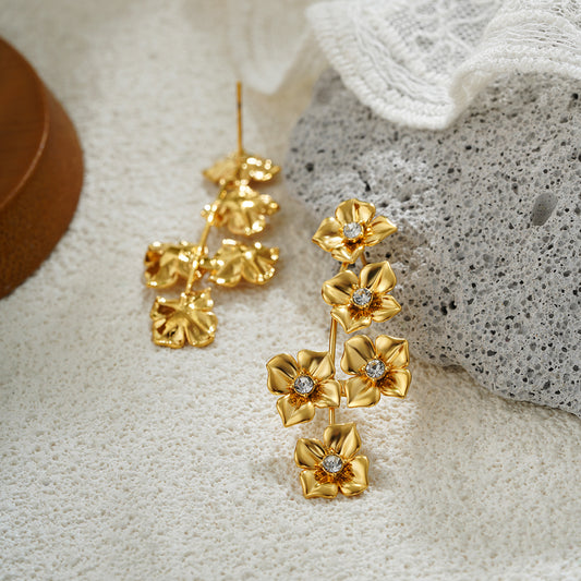 Floral Dreams 18k Gold Filled Earrings