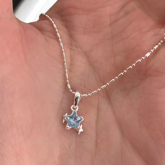 Sterling Silver Star Pendant Necklace