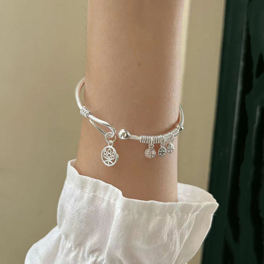 Blessing Protect Sterling Silver Cuff bracelet
