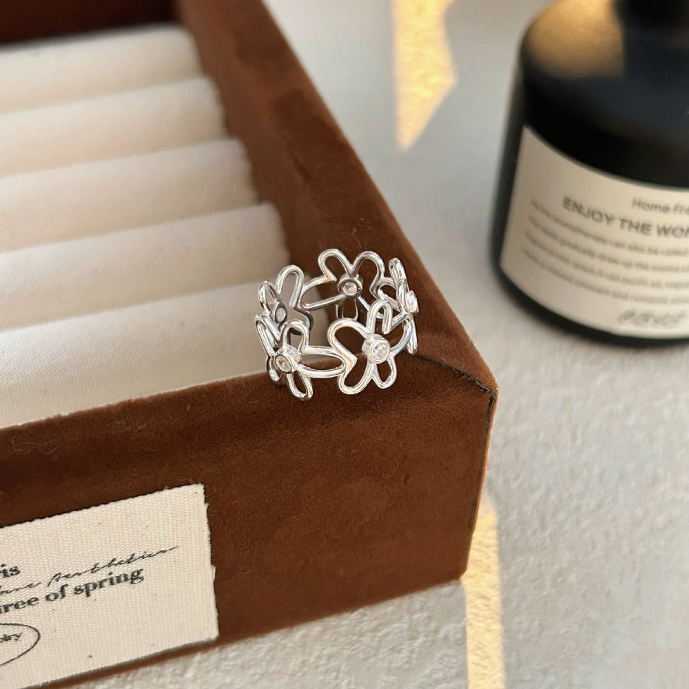 Floral notes Sterling Silver Ring