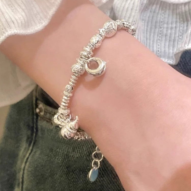Good luck charm Bracelet Sterling Silver