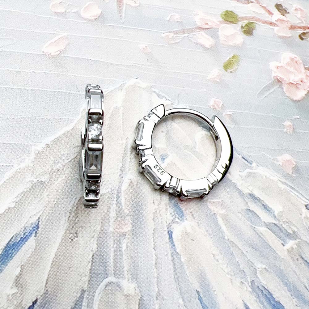 Wheel of my life Hoop earrings Sterling Silver