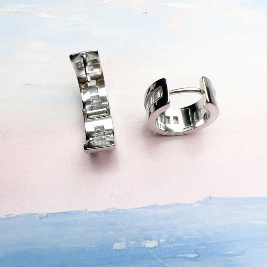 Dainty little Hoop earrings Sterling Silver with certificate