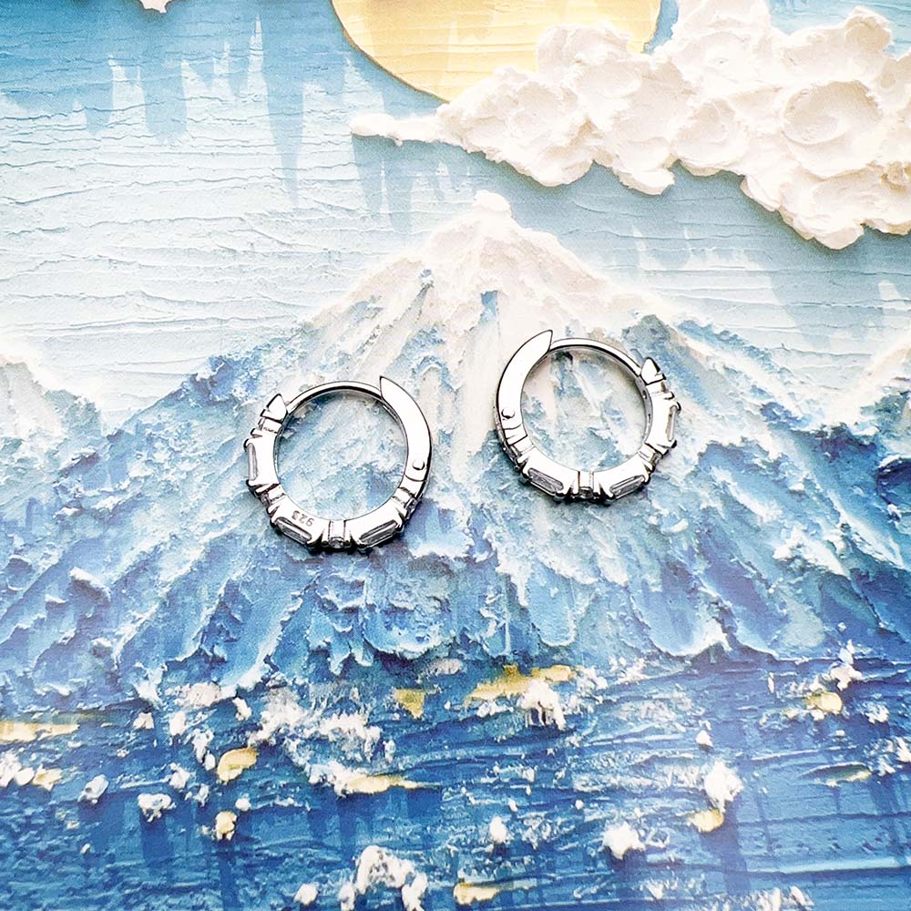 Wheel of my life Hoop earrings Sterling Silver