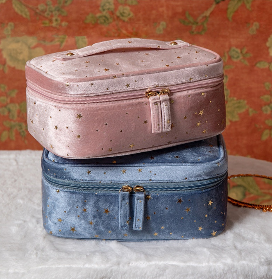Starry Sky Velvet Storage Bag