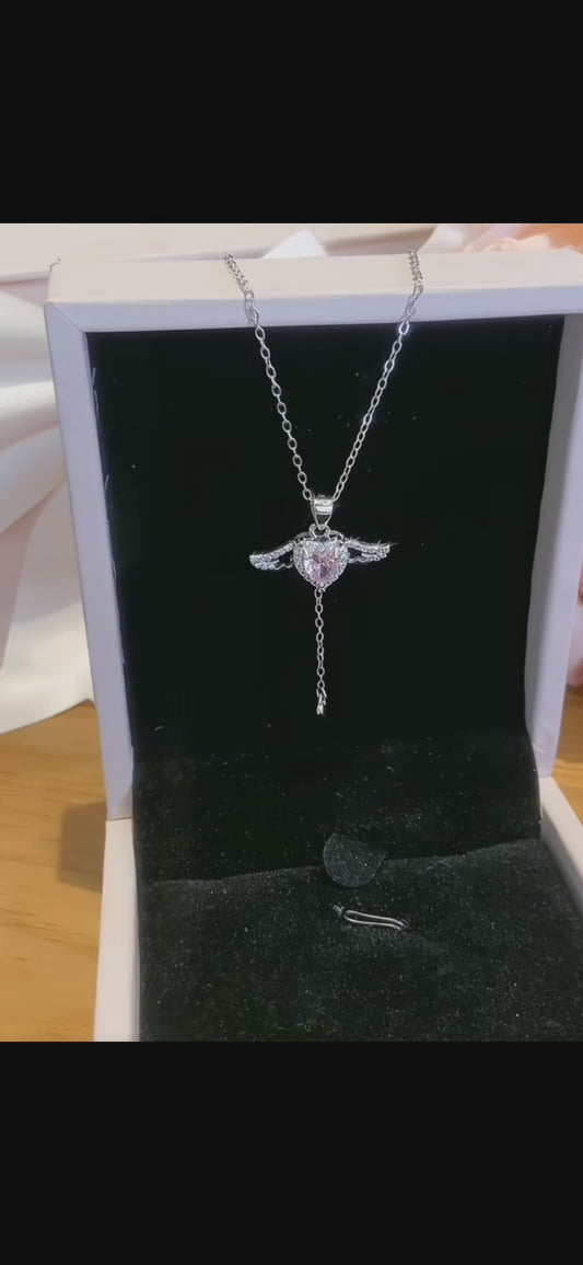 Angel Wings 999 Silver Necklace with lab certificate - 45-5 Cm