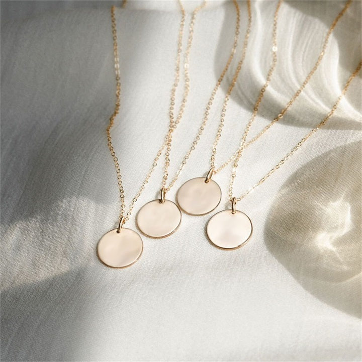 Minimalist Trendy Sterling Silver and 18k Gold filled Necklace