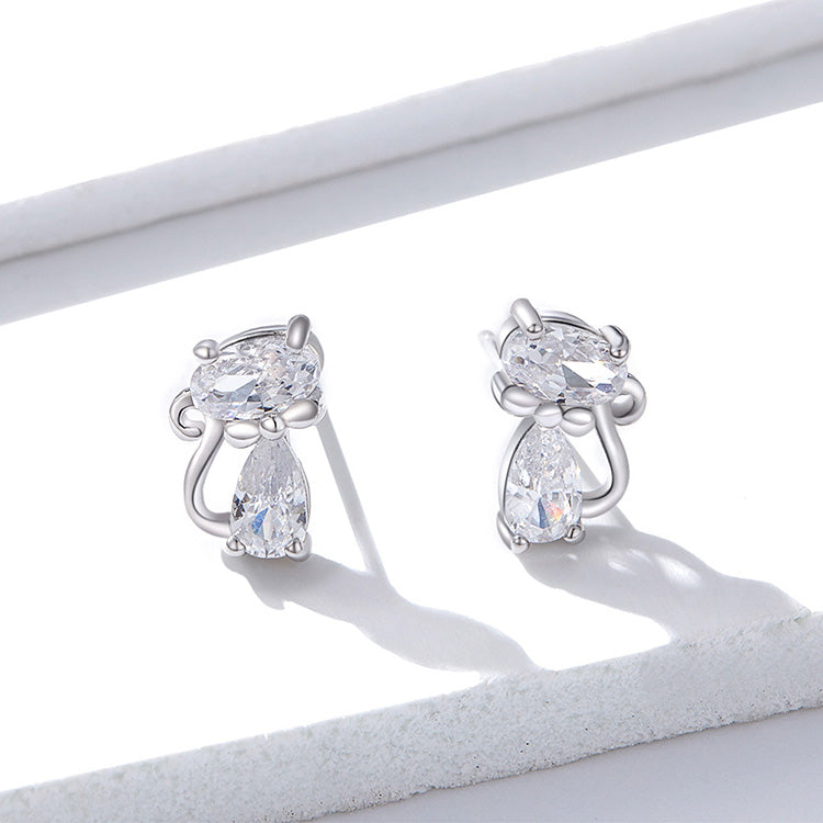 Kittens Mittens Sterling Silver 925 Certified Stud earrings