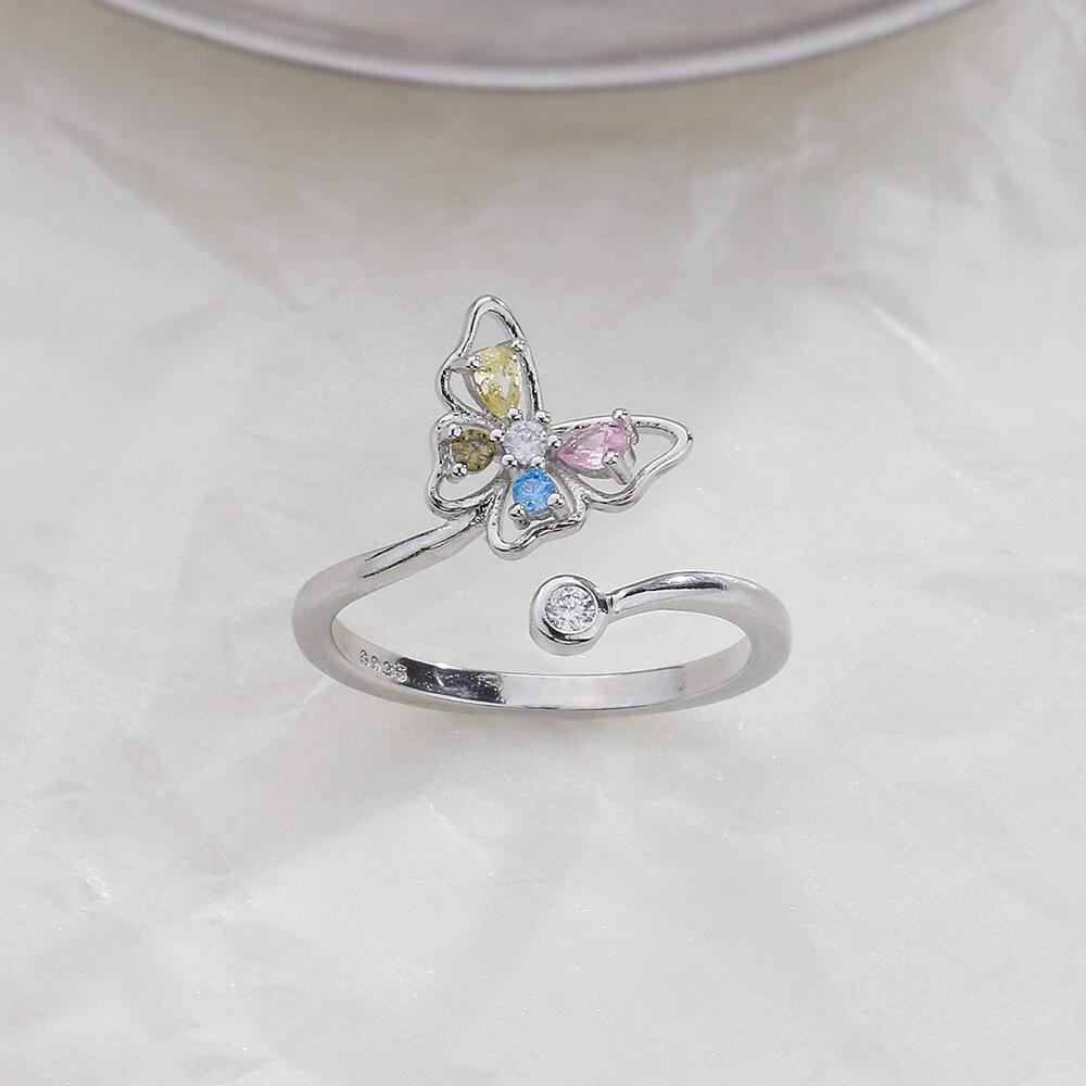 Butterfly Statement Sterling Silver Ring