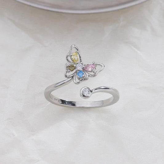 Butterfly Statement Sterling Silver Ring