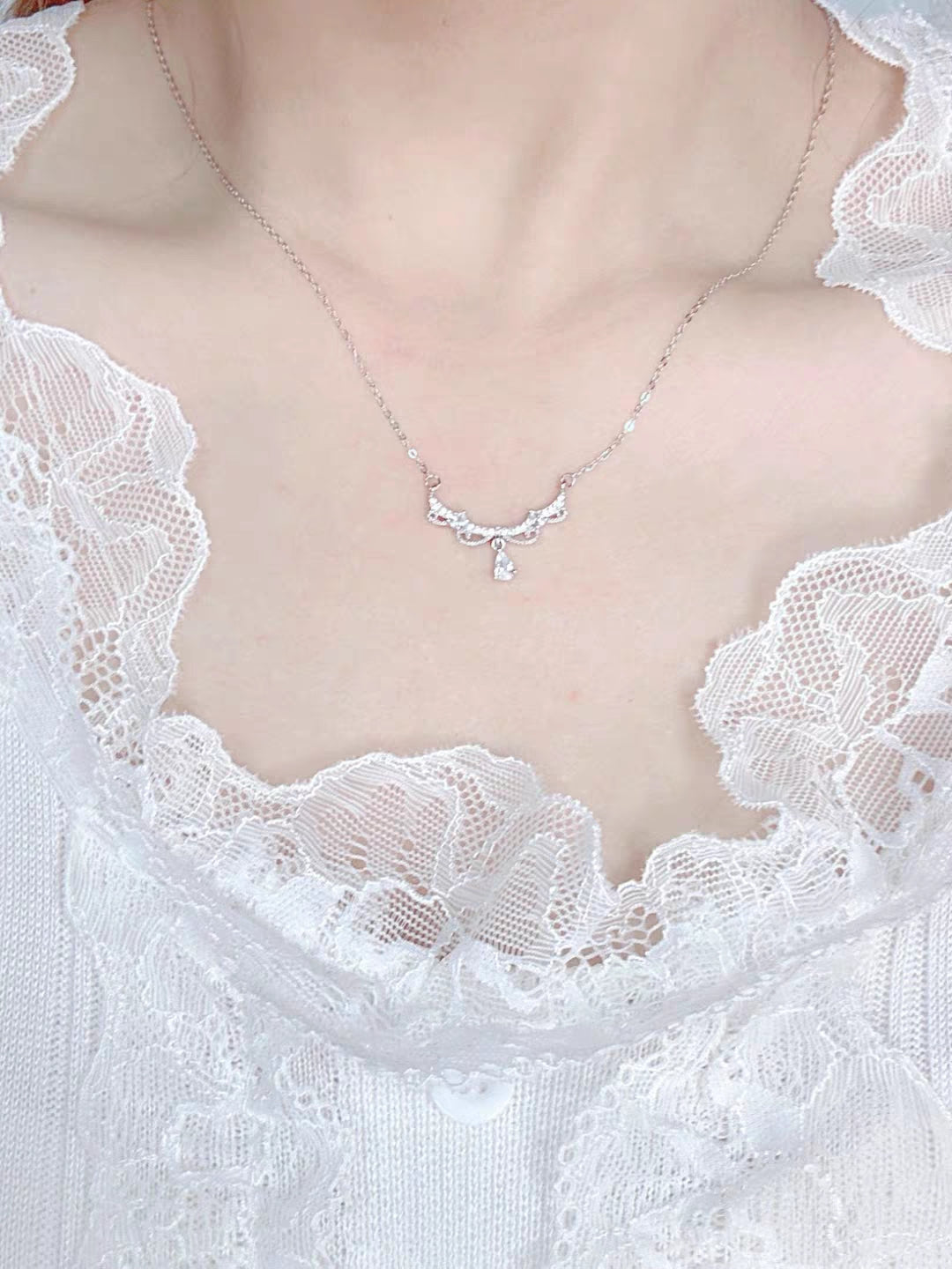 Princess bride 999 Silver Necklace with lab certificate