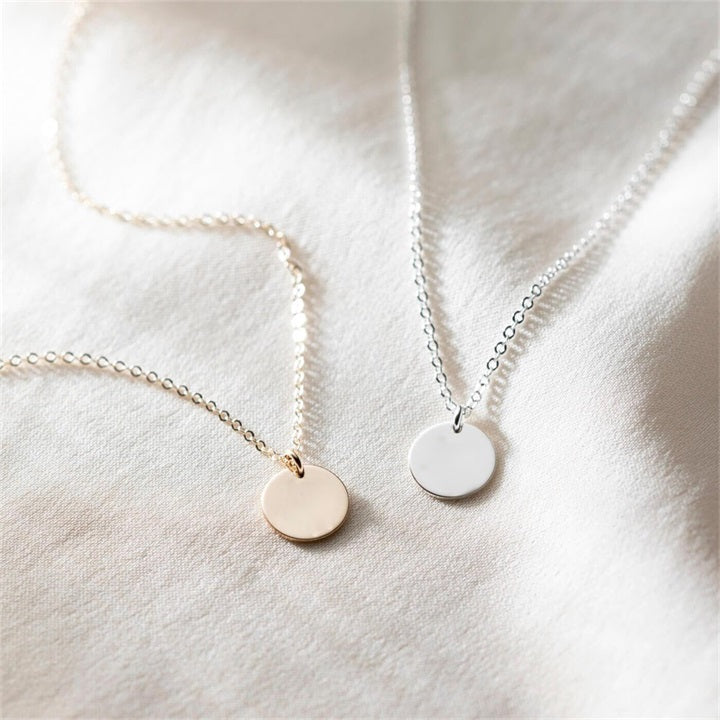 Minimalist Trendy Sterling Silver and 18k Gold filled Necklace