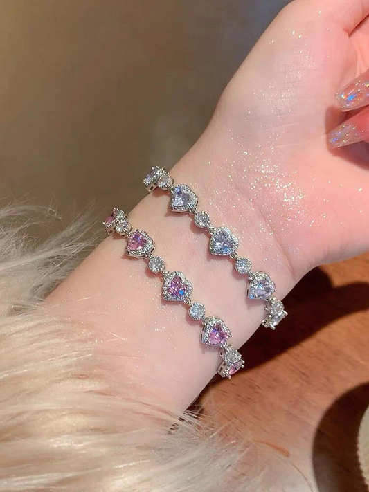 Heart's Desire 999 Silver Bracelet with Lab Certificate 15+3cm