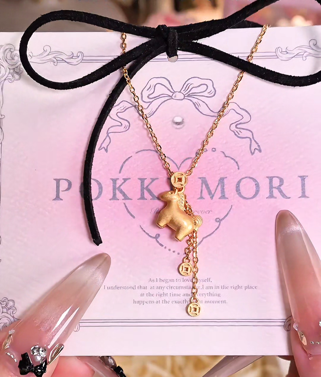 Horse of Happiness Sterling Silver 925 Necklace