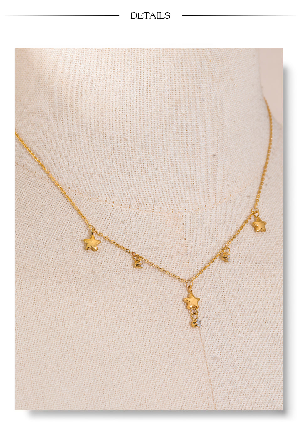 Star Shine Necklace 18k Gold Filled
