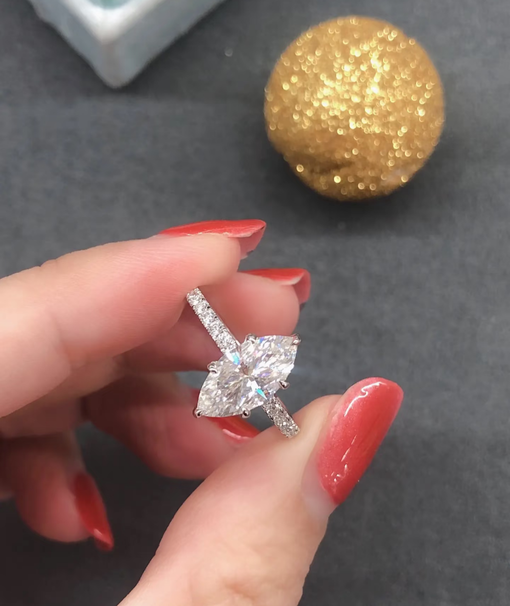 Marquise echo Sterling Silver 925 Ring