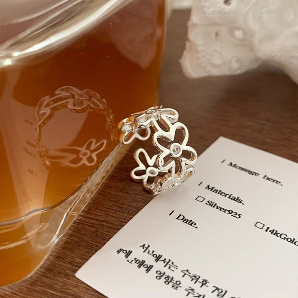 Floral notes Sterling Silver Ring