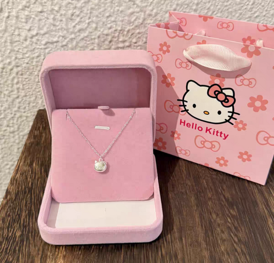Hello Kitty Sterling Silver 925 Necklace with Exclusive Gift Packing - limited Pieces