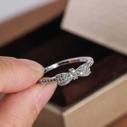 Cute little Bow Sterling Silver 925 Ring