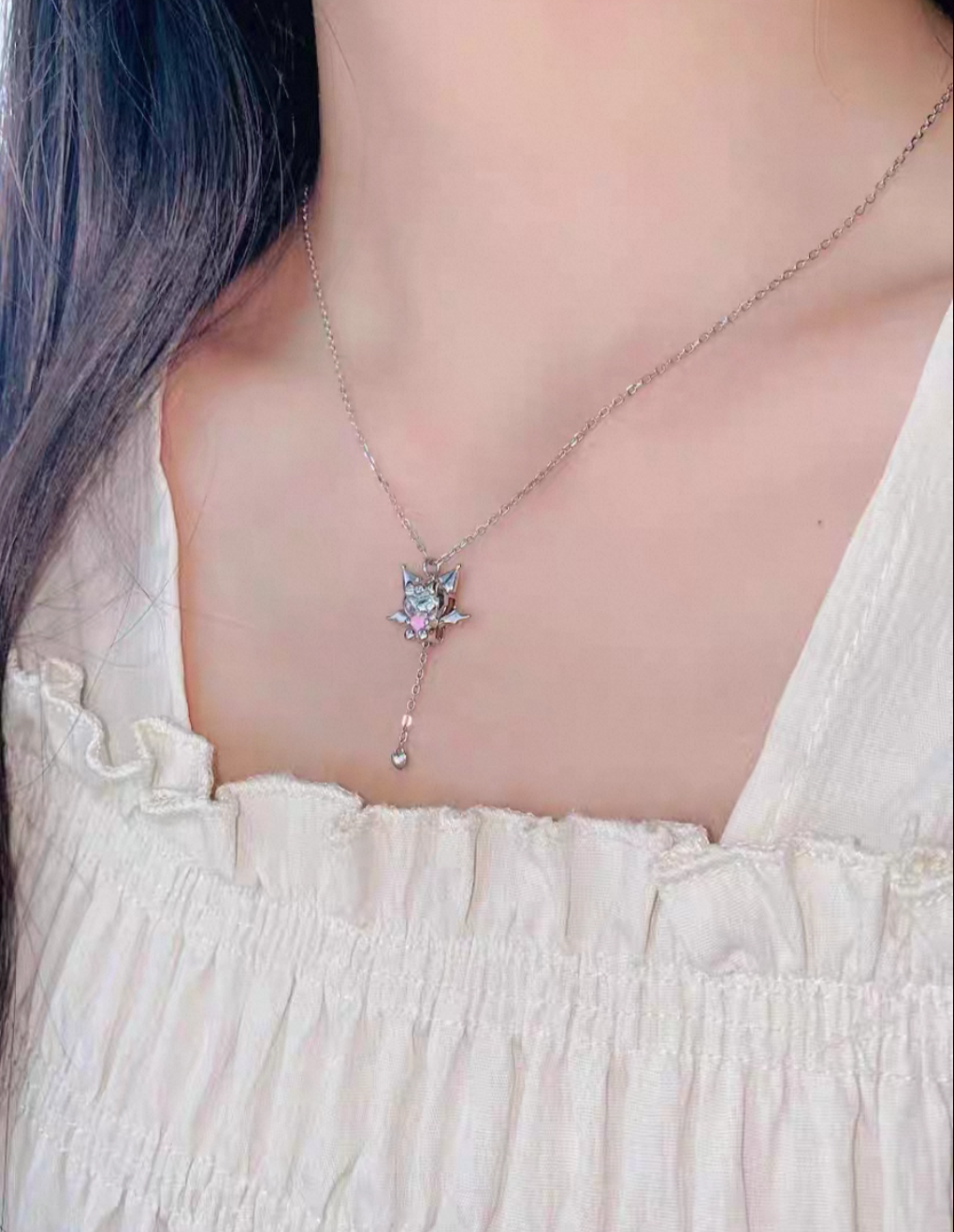 Sanrio Kuromi Sterling Silver 925 Necklace with exclusive Gift Packing