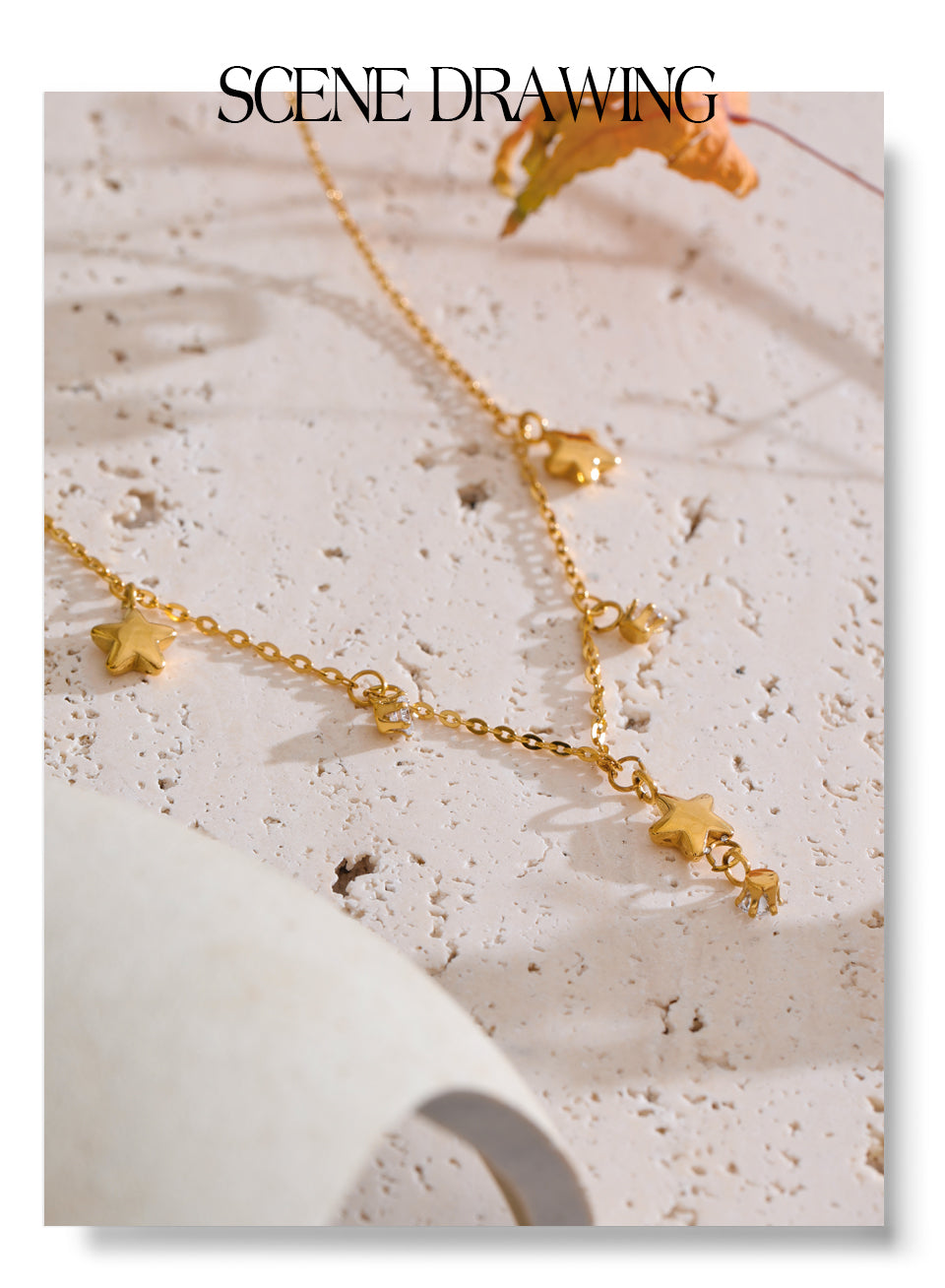 Star Shine Necklace 18k Gold Filled