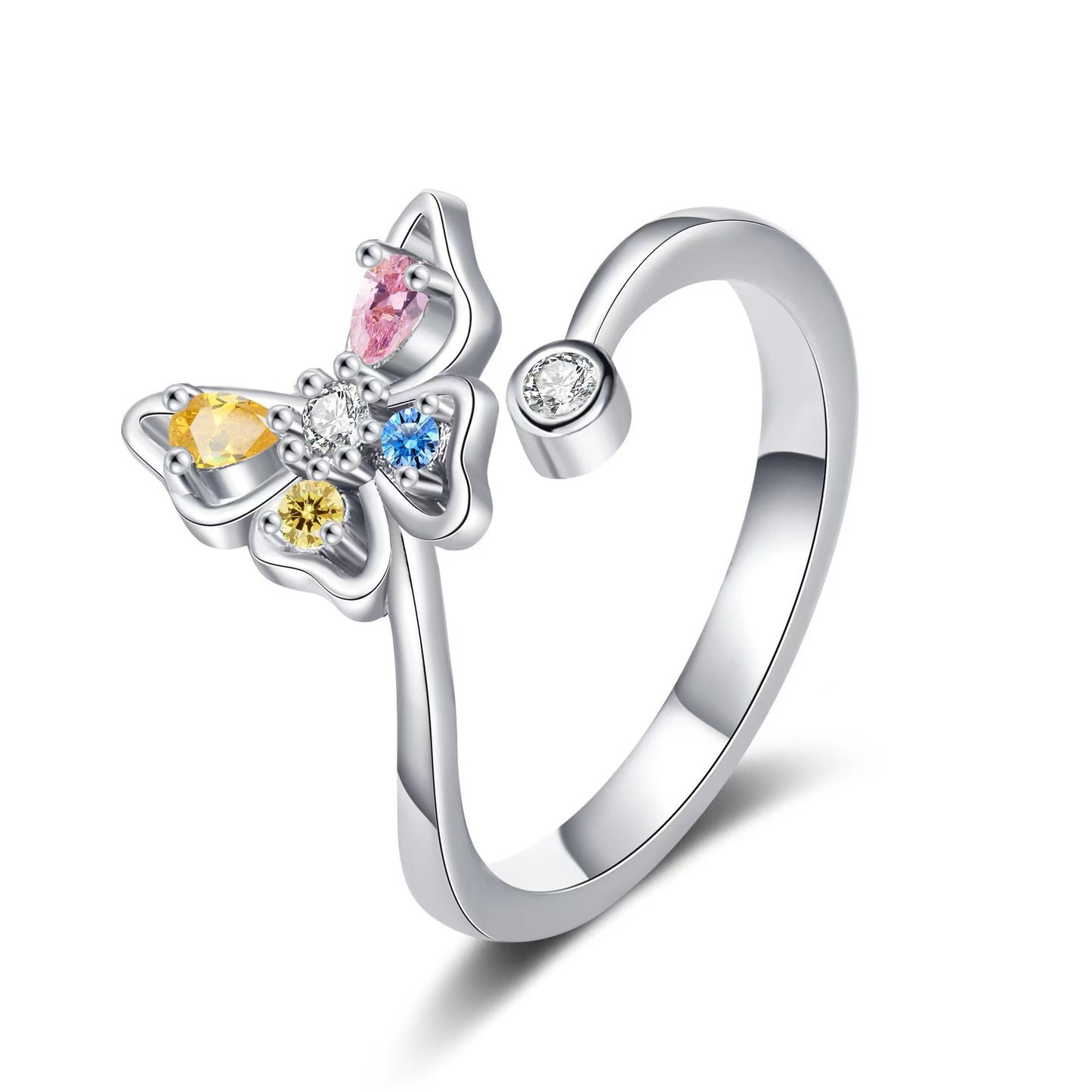 Butterfly Statement Sterling Silver Ring