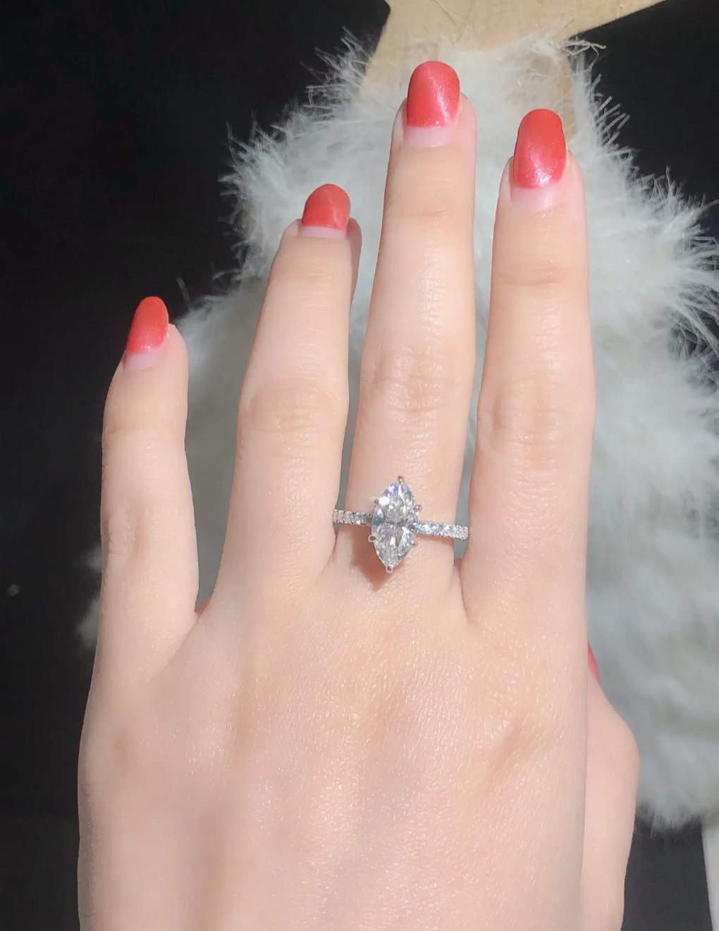 Marquise echo Sterling Silver 925 Ring