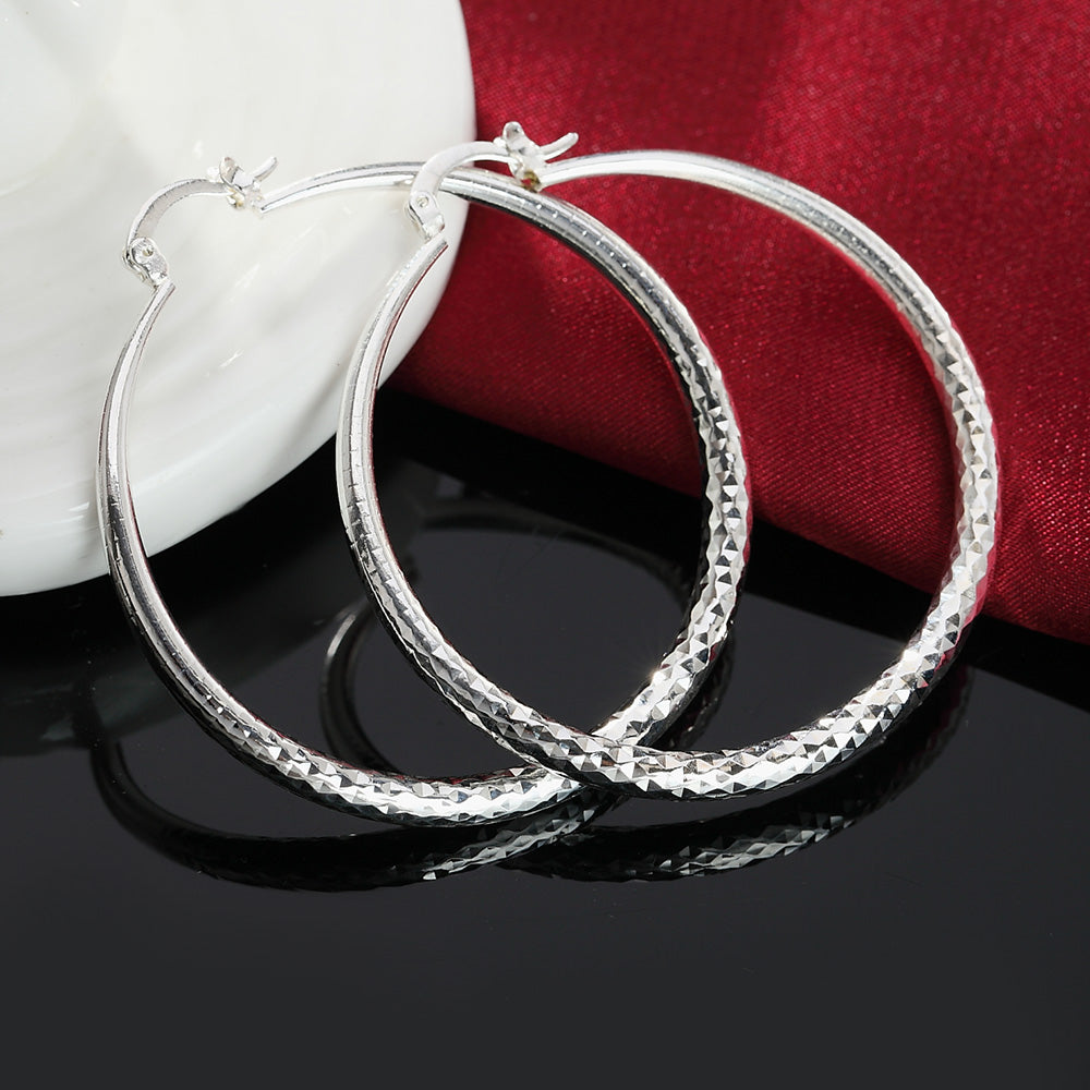Sterling Silver Hoops Earrings