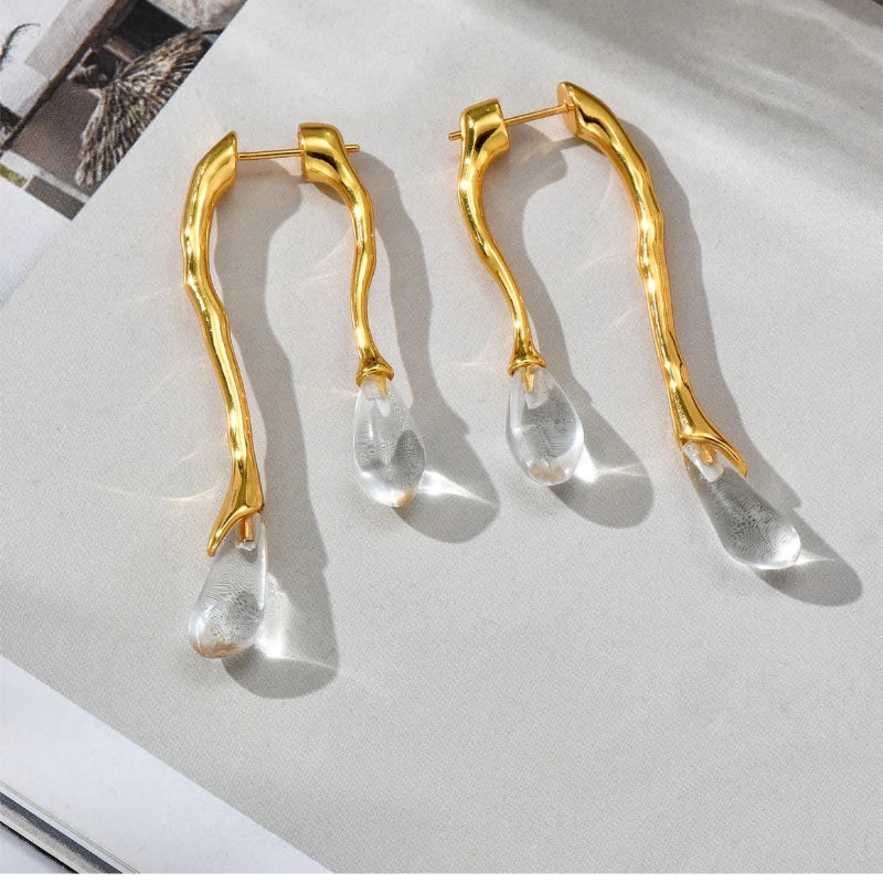 Droplets 18k Gold Filled Earrings