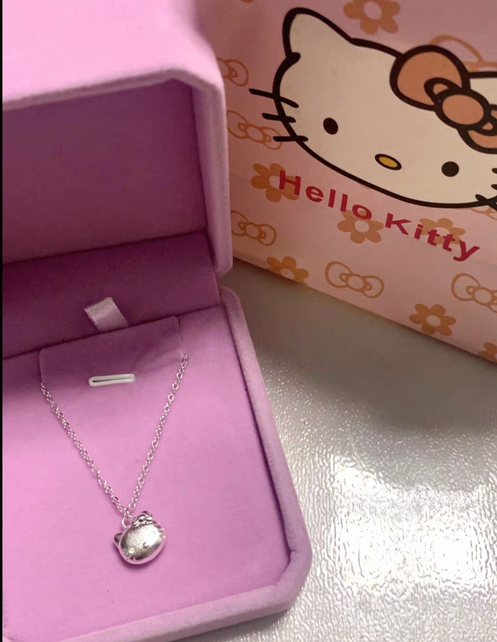Hello Kitty Sterling Silver 925 Necklace with Exclusive Gift Packing - limited Pieces