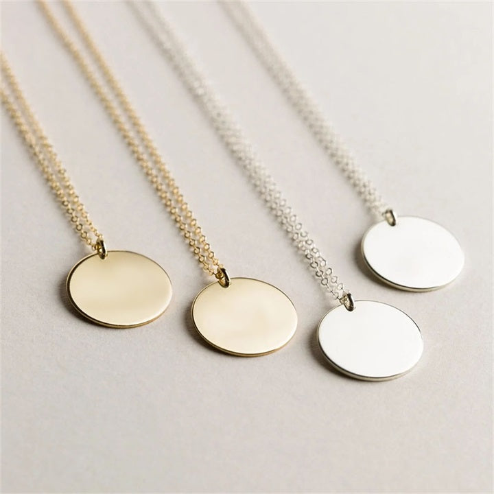 Minimalist Trendy Sterling Silver and 18k Gold filled Necklace
