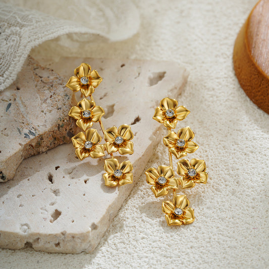 Floral Dreams 18k Gold Filled Earrings