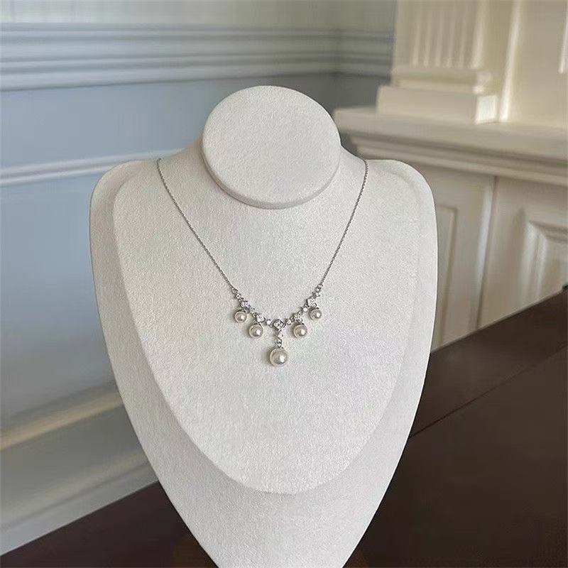 Pearls Rain Sterling Silver Necklace