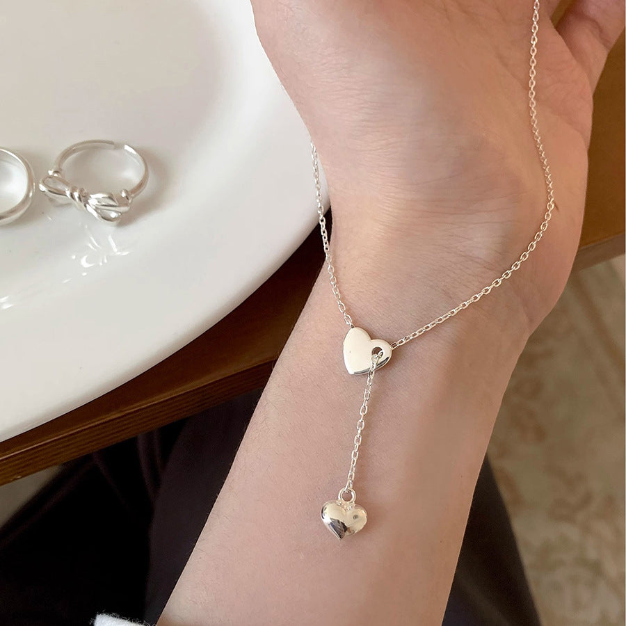 String Hearts Sterling Silver 925 necklace