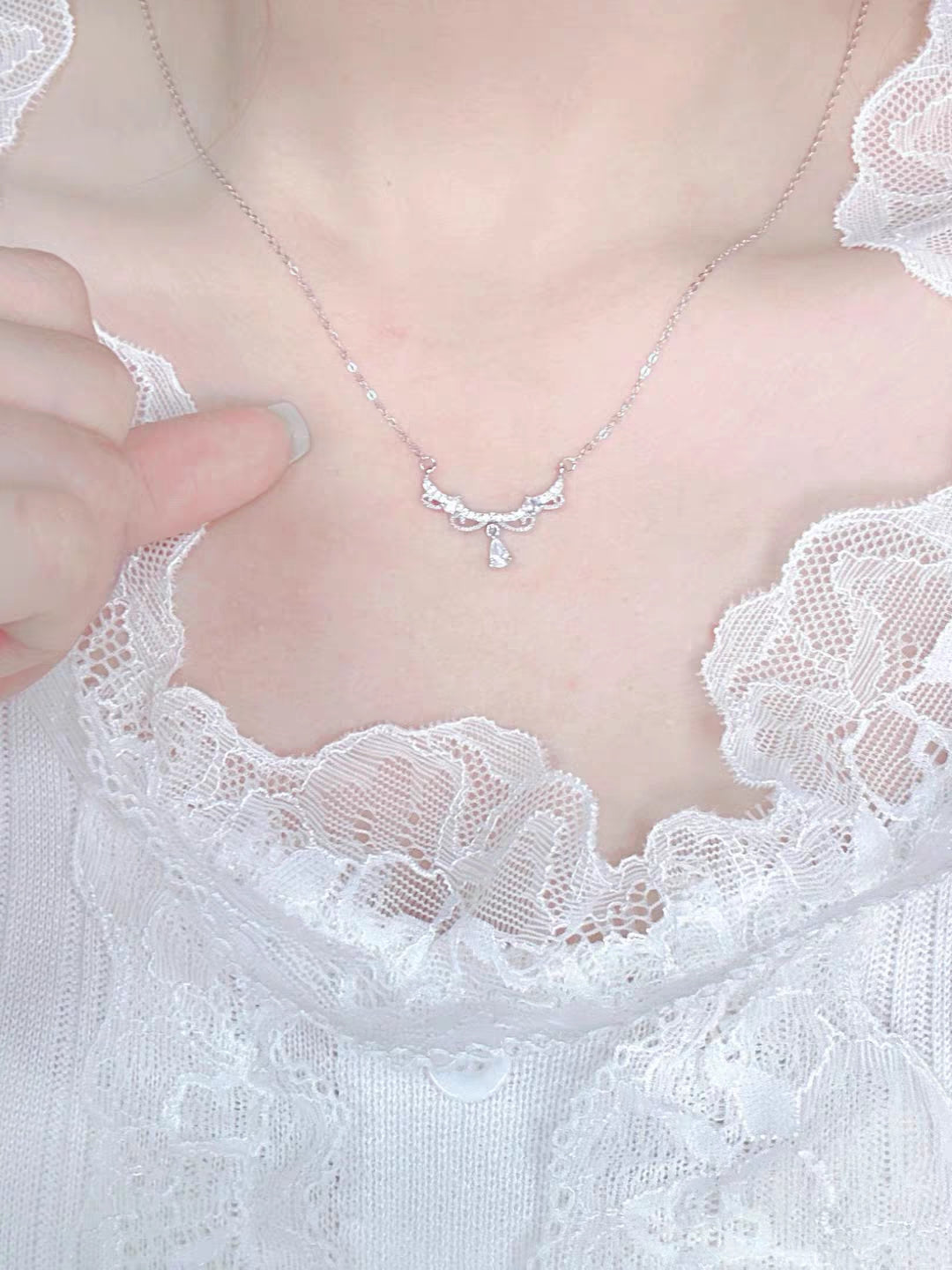 Princess bride 999 Silver Necklace with lab certificate