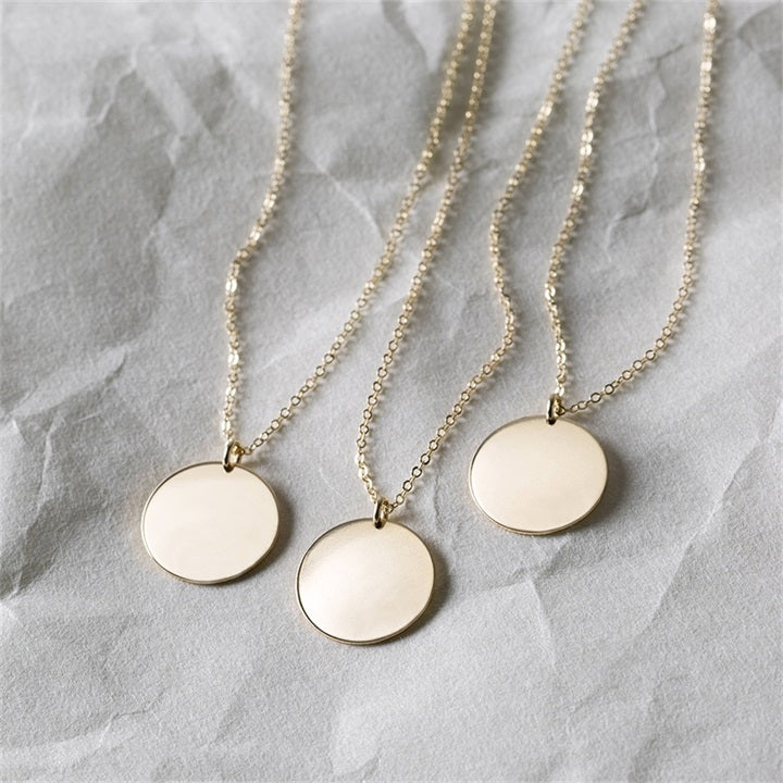 Minimalist Trendy Sterling Silver and 18k Gold filled Necklace